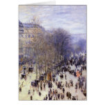 Boulevard des Capucines by Claude Monet Card