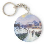 Boulevard Saint Denis Argenteuil by Claude Monet Key Chains