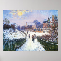 Boulevard Saint Denis Argenteuil by Claude Monet Posters