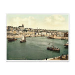 Boulogne, from west pier, France rare Photochrom Post Card