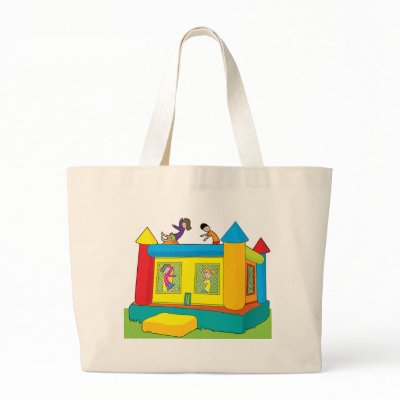 Bounce Castle Kids Tote Bag by mariabellimages