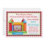 Bounce House Birthday Invitations- Primary Colors