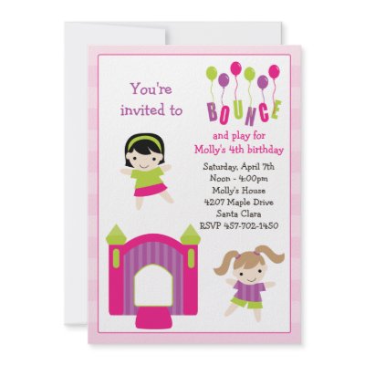 Bounce House Birthday Party Invitation by eventfulcards