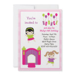 Bounce House Birthday Party Invitation