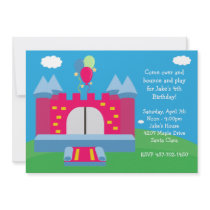Bounce House Birthday Party Invitation