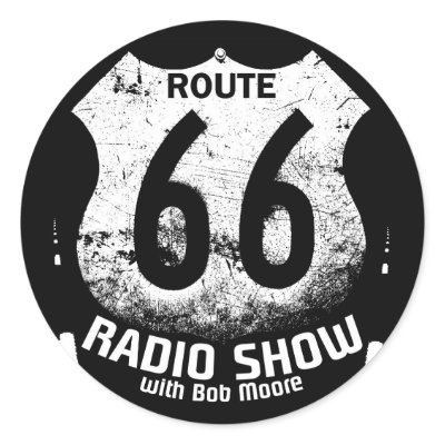 Bounce Radio Route 66 Round Sticker by bounceradio