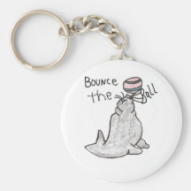 bounce the ball keychain