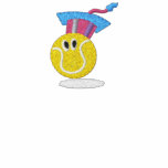 Bouncee™ smiling tennis ball embroidered ladies T embroidered shirts