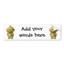 Bouncing baby boy with 2 rattles