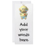 Bouncing baby boy with 2 rattles custom rack cards