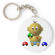 BOUNCING BABY BOY WITH 3 TOY CARS