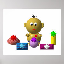 BOUNCING BABY BOY WITH 5 PRESENTS
