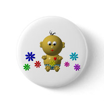 BOUNCING BABY BOY WITH 7 FLOWERS