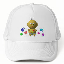 BOUNCING BABY BOY WITH 7 FLOWERS