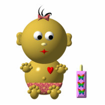 BOUNCING BABY GIRL WITH 1 BOTTLE