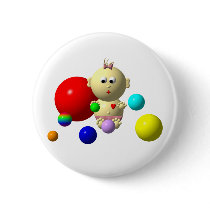 BOUNCING BABY GIRL WITH 8 BALLS
