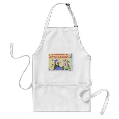 bouncing checks distracted bums aprons by rexfmay