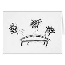 Bouncing Mathberries Greeting Card