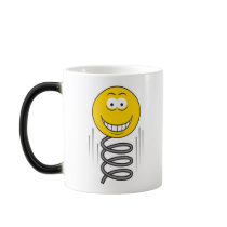 Bouncing Spring Smiley Face Coffee Mugs