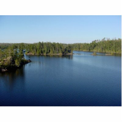 Boundary Waters Desk Sculpture Acrylic Cut Outs by rjkoenig