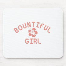 Bountiful Pink Girl Mouse Pads
