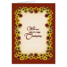 Bounty of Flowers Thanksgiving Card
