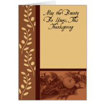 Bounty of Thanksgiving Card