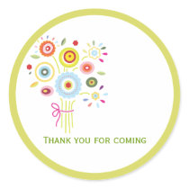 Bouquet Bridal Shower Favour Sticker