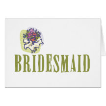 Bouquet Bridesmaid Cards