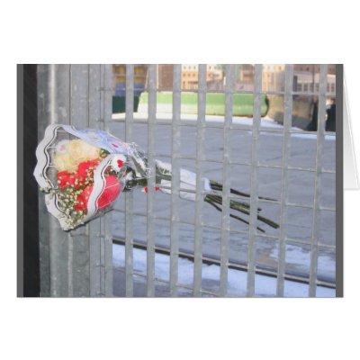 bouquet flowers at wtc greeting card by iluvsrk