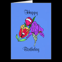 bouquet, Happy, Birthday cards