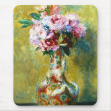 Bouquet in a Vase Pierre Auguste Renoir painting Mousepads