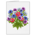 Bouquet of Anemones Card