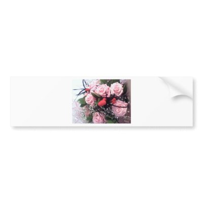 Bouquet of flowers bumper sticker by pollop