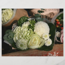 Bouquet of flowers personalized flyer