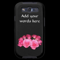 Bouquet of pink roses casemate cases