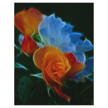 Bouquet of roses and meaning full color flyer