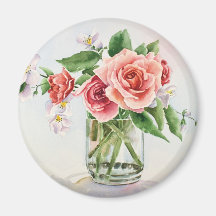 Bouquet of roses fridge magnet