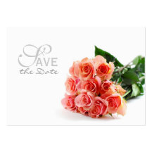 Bouquet Save the Date Business Cards