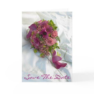 Bouquet Save the Date Card by funny_tshirt