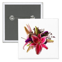 Bouquet With Stargazer Lilies Button