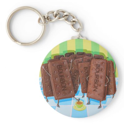Bourbon Cream Tea Keychain by sophiegreendesign
