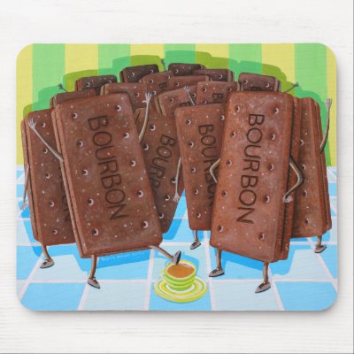 Bourbon Cream Tea Mousepads by sophiegreendesign