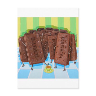 Bourbon Cream Tea Postcards by sophiegreendesign