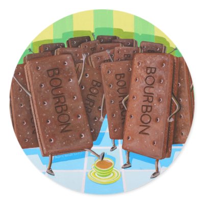 Bourbon Cream Tea Stickers by sophiegreendesign