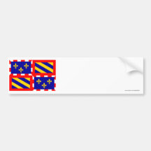 Bourgogne flag bumper stickers