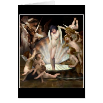Bourguereau's Angels Surround Cupid Cards by SpoofingTheArts