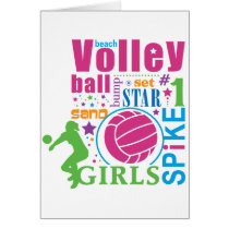 Bourne Beach Volleyball Greeting Card
