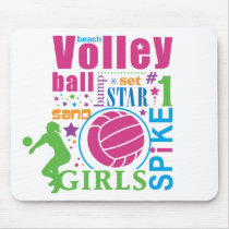 Bourne Beach Volleyball Mouse Mats