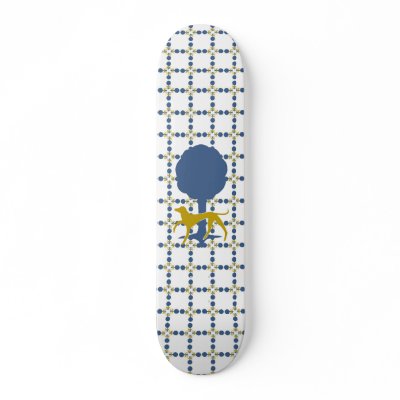 Bourne Mfg. logo pattern skateboard by bournemfg
